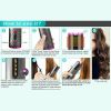 Electric LCD Display Automatic Rotating Cordless Hair Curler Fast Curling Iron Tongs Portable USB Rechargeable With Comb Safe USB Cordless Automatic R