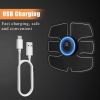 Electric Muscle Toner Machine Rechargeable ABS Trainer Fat Burner Belly Shaper Muscle -Portable Toner - Trainer Workout Equipment For Men Woman Abdome