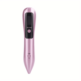 9 Level LCD Face Skin Dark Spot Remover - Mole, Tattoo, and Wart Removal with Plasma Pen - Beauty Care for Facial Freckles and Tags (Color: PINK)