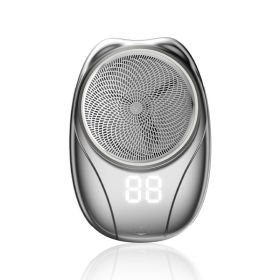 2024 New Mini Shaver For Men, With Type-C Charging Support, Convenient For Home And Travel, One-Button Operation. (Color: Silver)