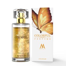 Pheromone Quicksand Gold Dust Women's Perfume Butterfly Scent, Men's Women's Warm Unisex Perfume Eau de Toilette Stay (Specification: 50ml, Scent: Men's Perfume)